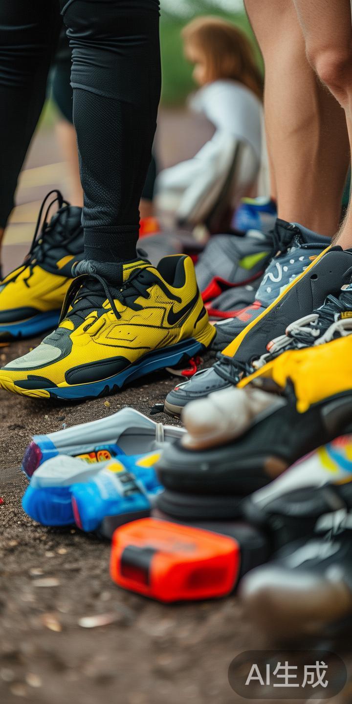 在比赛前，要确保装备齐全且符合比赛规范。包括运动鞋